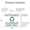 Signmission Recyclable Aluminum Cans Only with Graphic, 24 in W x Rectangle, Plastic OS-2PACK-MISC-P-1824-L-19507 - alternate 8